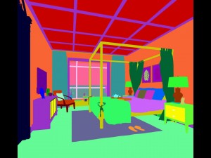 stylish bedroom complete 187 3D Model