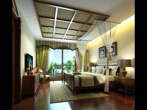 stylish bedroom complete 188 3D Model