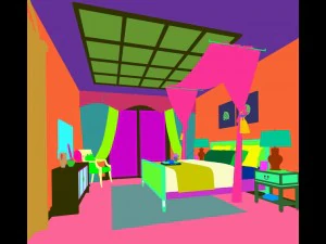 stylish bedroom complete 188 3D Model