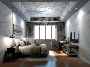 quarto estiloso completo 189 Modelo 3D