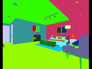 stylish bedroom complete 190 3Dモデル