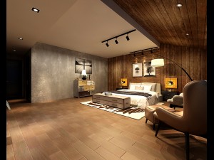 stylish bedroom complete 190 3Dモデル
