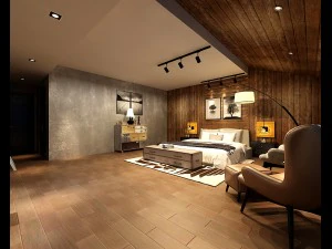 stylish bedroom complete 190 3D Model