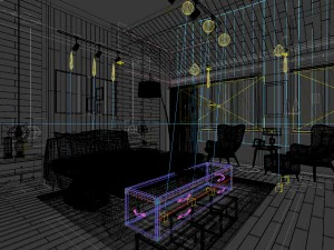 stylish bedroom complete 190 3D Model