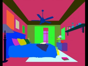stylish bedroom complete 191 3D Model