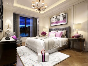 stylish bedroom complete 192 3D 모델
