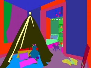 stylish bedroom complete 193 Model 3D