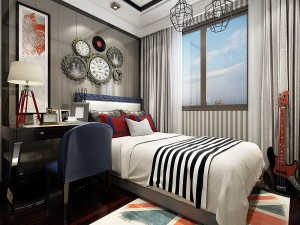 stylish bedroom complete 194 3Dモデル