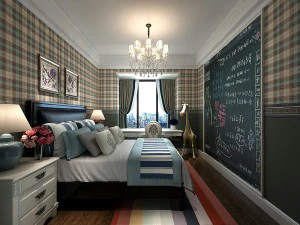 stylish bedroom complete 195 3D Model