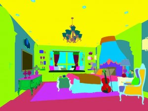 stylish bedroom complete 197 3D Model