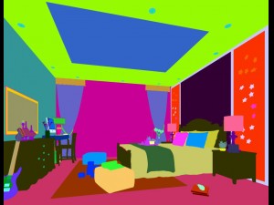stylish bedroom complete 199 Model 3D
