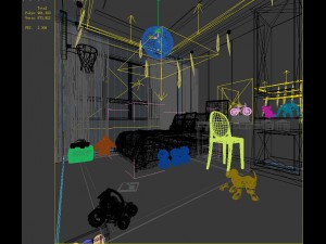 stylish bedroom complete 200 Modèle 3D