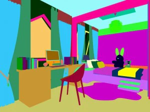 stylish bedroom complete 201 3D Model