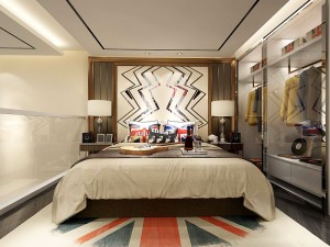 stylish bedroom complete 203 3D मॉडल