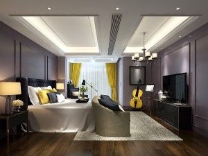 stylish bedroom complete 205 3D-Modell
