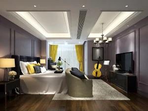 şık yatak odası komple 205 3D Model