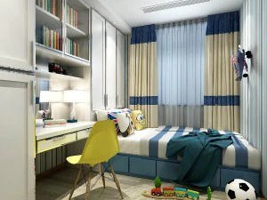 stylish bedroom complete 207 3D Model