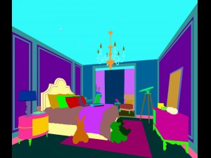 stylish bedroom complete 212 3D Modell