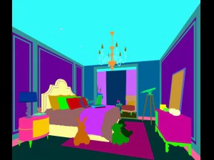 stylish bedroom complete 212 3D Model