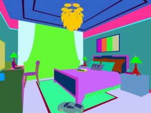 stylish bedroom complete 213 3D Model
