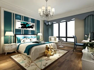 quarto elegante completo 215 Modelo 3D