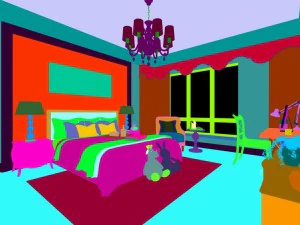 stylish bedroom complete 215 3D Model