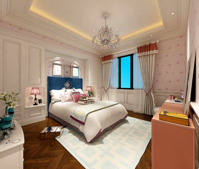 stylish bedroom complete 218 3D Model .c4d .max .obj .3ds .fbx .stl .blend 