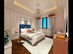 stylish bedroom complete 218 3D Model