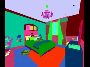 stylish bedroom complete 218 3D Model