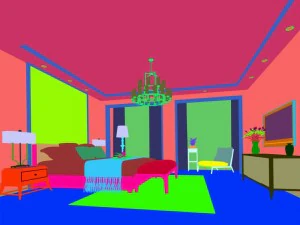 stylish bedroom complete02 3D Model