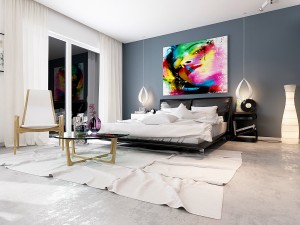 stylish master bedroom design 02 3D Model