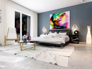 stylish master bedroom design 02 3D Model