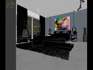 stylish master bedroom design 02 Model 3D