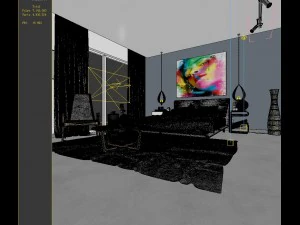 stylish master bedroom design 02 3D Model