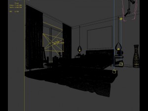 stylish master bedroom design 02 Model 3D
