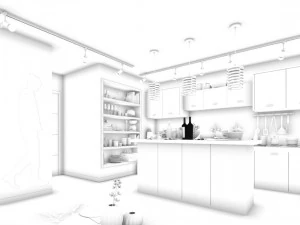stylish master bedroom design 02 3D Model