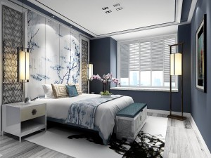 stylish master bedroom design 03 3D Model