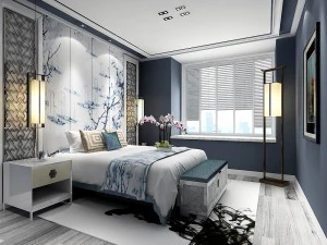 stylish master bedroom design 03 3D Model