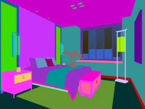 stylish master bedroom design 03 3D Model