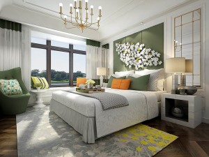 stylish master bedroom design 04 3D Model