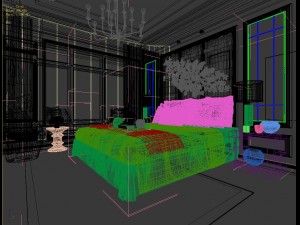 stylish master bedroom design 04 3D Model