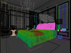 stylish master bedroom design 04 3D Model