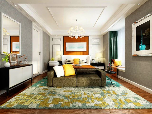 stylish master bedroom design 05 3D Model .c4d .max .obj .3ds .fbx .stl .blend