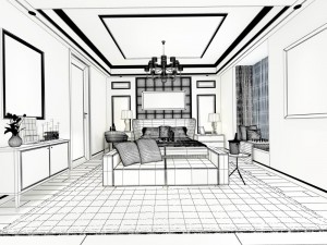 stylish master bedroom design 05 3D Model