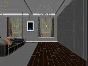 stylish master bedroom design 05 3D Model