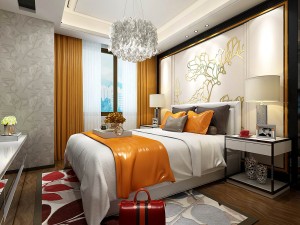 stylish master bedroom design 06 Model 3D