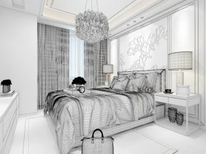 stylish master bedroom design 06 3D Model