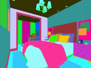 stylish master bedroom design 07 3D Model