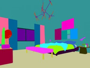 stylish master bedroom design 08 3D Model
