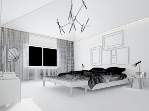 stylish master bedroom design 08 3D Modell